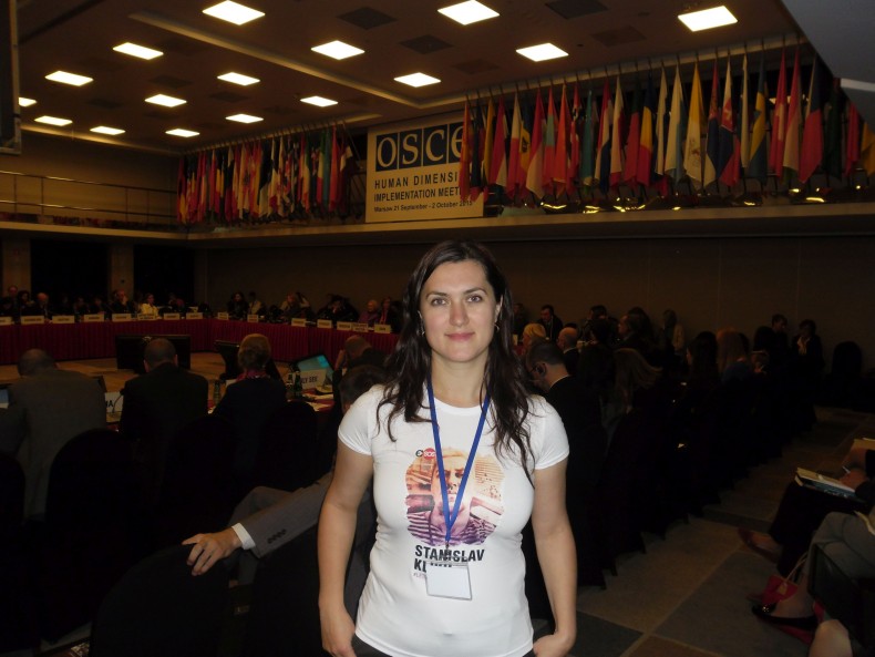 Євгенія Бардяк на самміті ОБСЄ з людського виміру