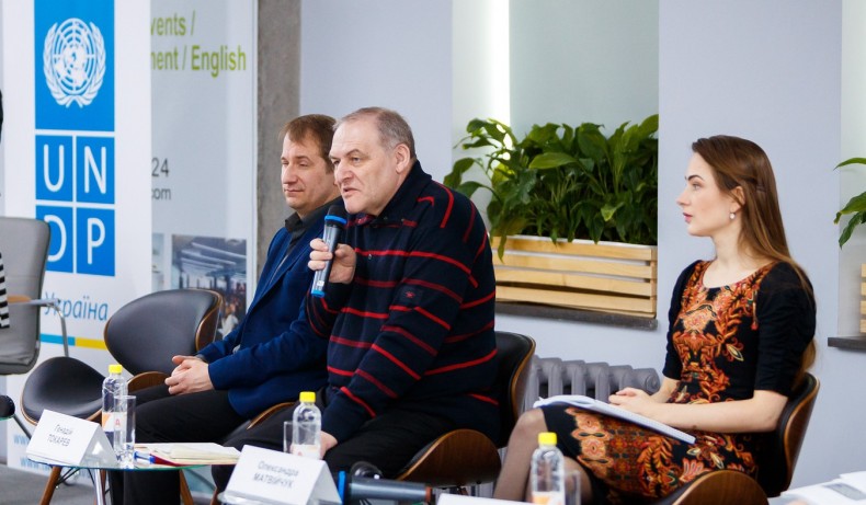 Bohdan Moysa (UHHRU), Evgen Zaharov (KhPG), Oleksandra Matvijchuk (СCL)