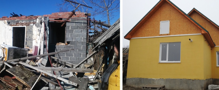  Будинок, який NRC відновили Валерію Бабенко з Луганщини 