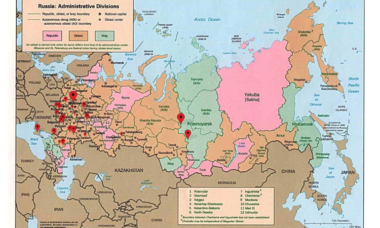 Місця примусового утримування громадян України – некомбатантів у Російській Федерації та окупованому Криму